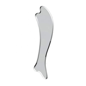 Masseur facial en acier inoxydable pour la santé traditionnelle chinoise, raffermissant la peau, en forme de poisson, contrôle manuel filaire - Product Image 1