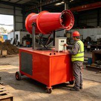 Canon à brouillard électrique entièrement automatique à portée de 30 m, pulvérisateur d'eau pour le contrôle de la poussière sur les chantiers de construction et la protection de l'environnement