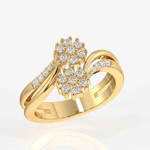 Hot Sale Round Cut Moissanite <b>Diamond</b> <b>Ring</b> With Premium Stone Setting And Elegant Finish Available At Affordable Price - Product Image 2