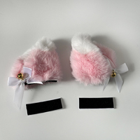 Accessoires de modification d'oreilles en peluche de luxe personnalisés pour casques intégraux de motos, vélos électriques et scooters