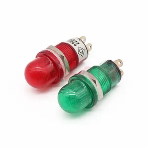 AC DC 12V 24V 110V 220V Neon Led Colorful Flush Panel Indicator Lights 15mm Neon Lights Signal Indicator Lamps for Equipments