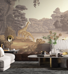 Murales de <span class=keywords><strong>Paisajes</strong></span> Naturales Grandes, Mural de Pared de Bosque, Decoración de Pared de Árboles para Sala de Estar, Decoración <span class=keywords><strong>del</strong></span> Hogar, Papel Tapiz Interior, Murales de Pared - Product Image 2
