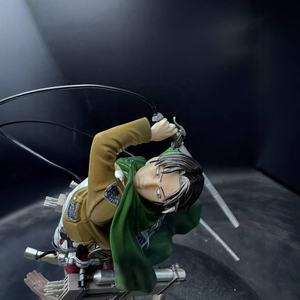 1/8 escala ataque Titan árbol tocón comandante Levi batalla escena figura modelo PVC Anime adornos 10cm tamaño ODM modelo al por mayor - Product Image 2