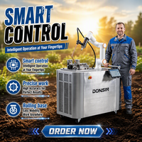 Bras robotique collaboratif DONSIN à 6 axes, machine de soudage 28KW, chariot mobile, AC380V 50HZ 60HZ, sans programmation