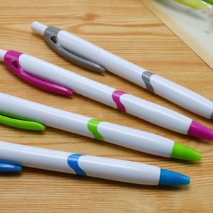 Stylo bille en plastique en gros, logo personnalisé imprimé, pour fournitures scolaires et de bureau - Product Image 4