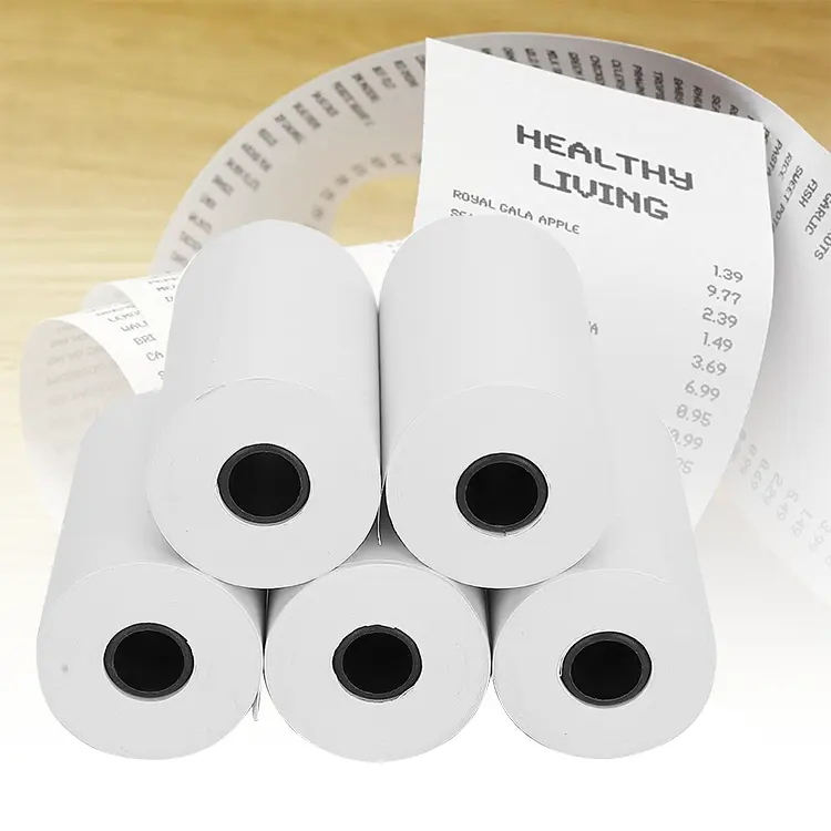 High Quality Cash Register Thermal Paper Roll Custom Size 57 X 30 mm Receipt Roll For Supermarket