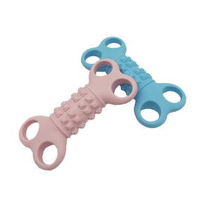 Non-toxique En Caoutchouc <span class=keywords><strong>de</strong></span> Forme D'os Anneaux Morsure Résistance Jouet À Mâcher Pour Chiens Chiot Formation Dents - Product Image 4