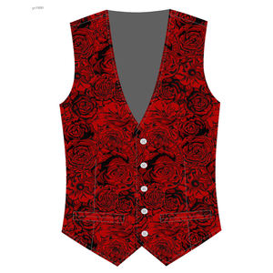 Gilet da <span class=keywords><strong>Uomo</strong></span> in Raso <span class=keywords><strong>Blu</strong></span> Royal con Scollo a V, Vestibilità Slim, Elegante e Casual - Product Image 6