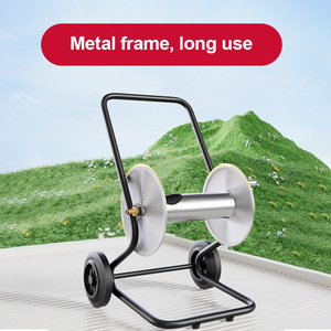 100 <span class=keywords><strong>M</strong></span> automatique pivotant Yardworks pression inoxydable lourd voiture chariot haute pression laveuse Retractilgarden tuyau rouleau tuyau bobines - Product Image 5