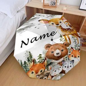 1 Pieza, Sin Pedido Mínimo, Paraguas Plegable Personalizado con Nombre de Animal del Bosque, Regalo Personalizado con Estampado UV, Pedido Individual, Ombrello Personalizzato - Product Image 2