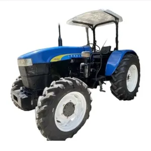 Usado e Bom preço Qualidade Trator agrícola New-Holland 4X4wd Tractor usado/de segunda mão New Holland com carregadeira