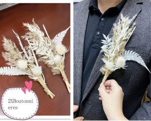 Arreglo <span class=keywords><strong>de</strong></span> Hierba <span class=keywords><strong>de</strong></span> Pampas Seca Natural - Decoración Rústica Boho para Bodas, Oficinas, Fiestas, Ramos <span class=keywords><strong>de</strong></span> <span class=keywords><strong>Novia</strong></span> y Damas <span class=keywords><strong>de</strong></span> Honor - Product Image 5