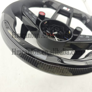 สินค้าใหม่มาแรง พวงมาลัยคาร์บอนไฟเบอร์หุ้มหนังแบบเจาะรู พร้อมไฟ LED สำหรับรถยนต์ออดี้ รุ่น A3 A4 A4L A5 A7L A8 Q5 Q7 B9 A6 R8 - Product Image 6