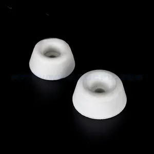 Wearable White Silicone Rubber Buffer Feet With Hole For Electronic Scale/Chair/Cutting Boards