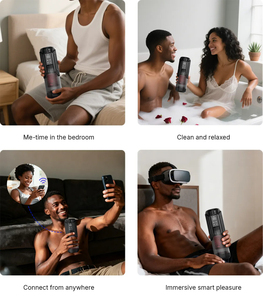 Автоматический мастурбатор-стимулятор для мужчин с функциями всасывания, толчков и вращения, управление через приложение JOYHUB, секс-игрушка для мужчин - Product Image 4