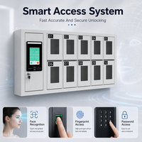 Armoire de recharge pour téléphones mobiles intelligents, murale, avec écran tactile, pour écoles, bureaux, usines et projets