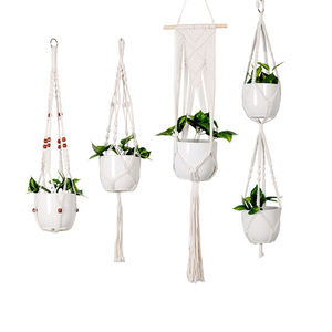 Colgadores de plantas de algodón hechos a mano, estante de pared para interiores y exteriores, para macetas, decoración del hogar, accesorio de jardín, envío directo - Product Image 1