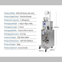 Machine d'Emballage Automatique 1-20G 1-100G pour Petits Sachets Alimentaires (Sucre, Noix, Épices, Feuilles de Thé) - Prix