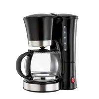 अनुकूलन 2022 नई मॉडल 1.2 लीटर ब्लैक कलर कैफे ड्रिप कॉफी मशीन निर्माता