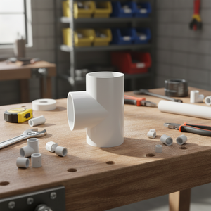 Conexión en T de PVC DIN de Alta Presión PN16 ASTM, Superficie Lisa, 20 mm, para Riego Agrícola y Suministro de Agua - Product Image 1