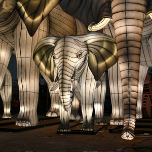 SGLF77 thème lanterne festival de bande dessinée éléphant animal forme lanterne festival - Product Image 3