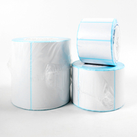 Rollos de Papel para Etiquetas de Código de Barras de Polipropileno Sintético Térmico Directo Personalizados, Resistentes al Agua, con Adhesivo Fuerte para Uso en Supermercados, Tamaños Personalizados