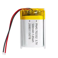 Batterie LiPo rechargeable de haute qualité 702332, 3.7V 500mAh, avec PCM et connecteur UL1642