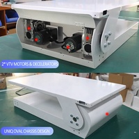 Support de télévision motorisé escamotable pour montage au plafond, télécommande rétractable pour intégration dans une maison intelligente (compatible RS232)