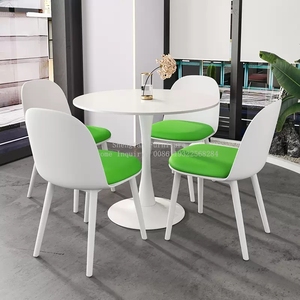 Wholesale Nordic MDF Top Coffee Shop Hotel Living Room Kitchen White Office Metal <strong>Tables</strong> Negotiation <strong>Table</strong> <strong>Tulip</strong> Dining <strong>Table</strong> - Product Image 5