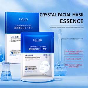 Masque facial peel-off hydratant en profondeur, nettoyant, cristallin et rebondissant à l'acide hyaluronique et au collagène OEM LOUG - Product Image 4
