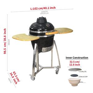 SEB KAMADO Parillas Bbq <span class=keywords><strong>Kanka</strong></span> Turc Portable Grill Barbecue À Charbon De Bois Extérieur Jardin Céramique Kamado Grill - Product Image 2