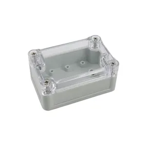 Transparent Cover ABS Plastic Waterproof Enclosure Dustproof Connecting Box 90x60x40mm