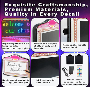 Letrero LED con Logotipo Personalizado KAISENG, Presentador de Botellas Portátil para <span class=keywords><strong>Club</strong></span> Nocturno con Letrero Acrílico y Marco Metálico - Product Image 5