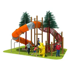 คุณภาพสูง Play สวนสนุกอุปกรณ์สนามเด็กเล่นกลางแจ้ง Forest Series สำหรับเด็ก