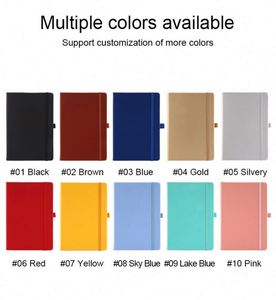 Wholesale Custom A5 Elastic Strap Pen Holder PU Leather Organizer/Planner Custom Logo 80 Sheets <b>Sewing</b> Thermal Binding Custom - Product Image 4