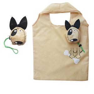 Sevimli hayvan köpek Panda şekli katlanabilir alışveriş çantası bakkal depolama katlanır yeniden kullanılabilir Tote çanta seyahat alışveriş çantası - Product Image 6