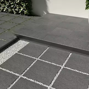 Gạch Lát sàn ngoài trời 10mm 20mm đường lái xe nhà để xe và sân vườn 600*600 600*1200 gạch sứ màu xám ngoài trời - Product Image 3