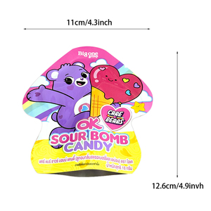 Sacs en plastique Mylar de forme spéciale découpés à la forme personnalisée, thermosoudés, pour l'emballage de bonbons, de bonbons gélifiés et de collations - Product Image 3