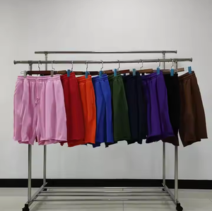 Haute qualité poids lourd 100% coton bouffée impression Streetwear décontracté Shorts pantalons hommes pantalons de survêtement motif respirant - Product Image 1