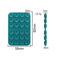 Ventouse en silicone Support de téléphone à ventouse double face Tapis en silicone pour smartphone Support mural fixe pour carreaux de verre et de céramique