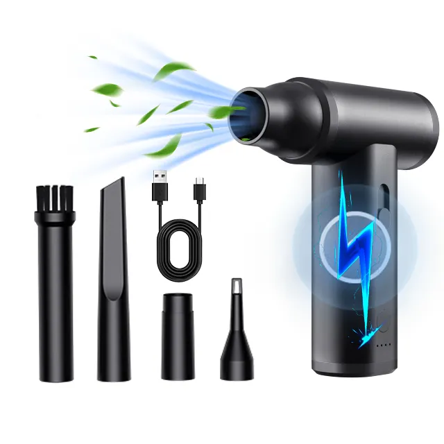 무선 충전 컴퓨터 먼지 송풍기 가정용 먼지 압축 USB 자동차 휴대용 진공 전기 무선 공기 살포기 송풍기