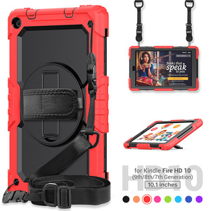 Funda protectora de pantalla con correa para manos, correa de hombro para Amazon <span class=keywords><strong>Kindle</strong></span> Fire HD <span class=keywords><strong>10</strong></span> 9Th 8Th 7Th Generation 2019 2018 2017 - Product Image 3