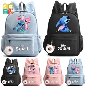 Tierna <span class=keywords><strong>Mochila</strong></span> de <span class=keywords><strong>Lilo</strong></span> <span class=keywords><strong>y</strong></span> <span class=keywords><strong>Stitch</strong></span> para Niña, Niño, Estudiante, Adolescente, Infantil, Morral para Mujer, Bolsas Escolares Casuales, Regalo de Cumpleaños para Niños, Juguete - Product Image 1