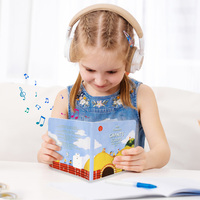 Rimas infantiles francesas personalizadas, libro de audio táctil para niños, botón de música, libro de sonido