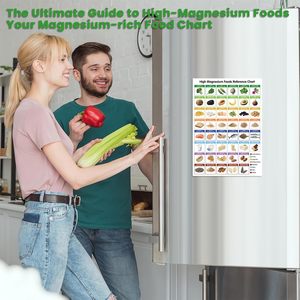 Tableau alimentaire magnétique à haute teneur en magnésium OEM d'usine 8,3''x11,7'' – Outil de cuisine pour guides d'alimentation saine – Pour cuisiniers amateurs et passionnés de santé - Product Image 5