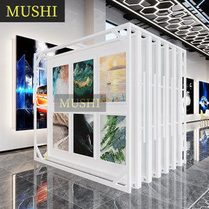 Étagère d'exposition en métal réglable personnalisée pour les expositions d'art muséales, support <span class=keywords><strong>de</strong></span> peinture personnalisé pour les musées d'art - Product Image 3