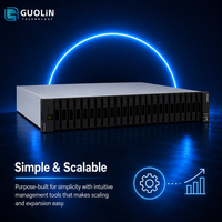 Lenovo ThinkSystem DE4800H 4U60 Hybride Flash Array 128 Go Double Contrôleur, 25/10GbE ISCSI 16/32Gb FC 12Gb SAS, 300 Disques 7.2PB