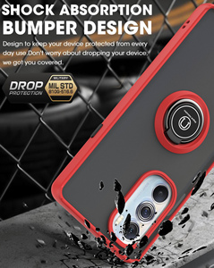 Funda de teléfono Tpu Pc 2 en 1 a prueba de golpes para <span class=keywords><strong>Moto</strong></span> <span class=keywords><strong>Edge</strong></span> X30 <span class=keywords><strong>30Pro</strong></span>, soporte de anillo de dedo de Metal magnético para coche, funda trasera para <span class=keywords><strong>Moto</strong></span> X30 Plus - Product Image 2