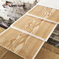 Panel Decorativo Moderno de PVC para Techo para el Hogar, Material de Construcción Interior Ecológico, Placas de PVC para Cielo Raso