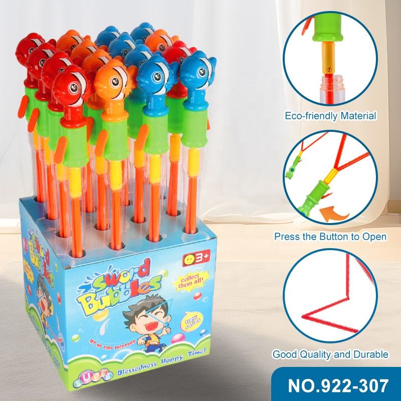 Outdoor Children Summer Hand-held Bubble Wands for Kids 50cm Small Fish  Shape Big Soap Bubbles Toys Bubble Water